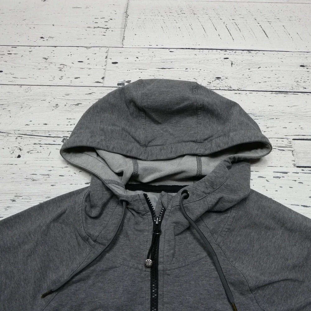 Athleta Sentry‎ Hoodie Womens XS Gray Zip Up Stretch Pocket Thumbhole Athletic - Picture 2 of 8